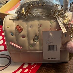Chalk Women's Bag with Candy Accents this is a smaller bag 8 x 7